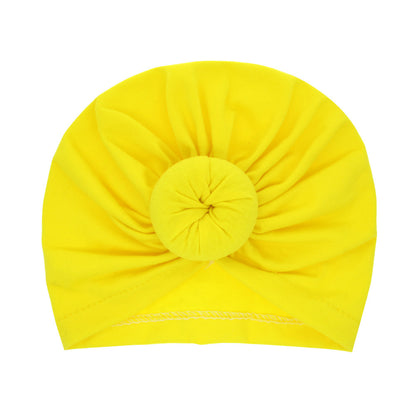 Children's Brimless Hat Born Circle Headcloth Solid Kids' Headwear