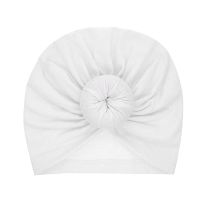 Children's Brimless Hat Born Circle Headcloth Solid Kids' Headwear