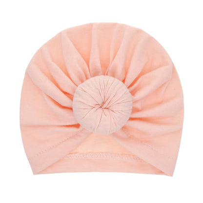 Children's Brimless Hat Born Circle Headcloth Solid Kids' Headwear