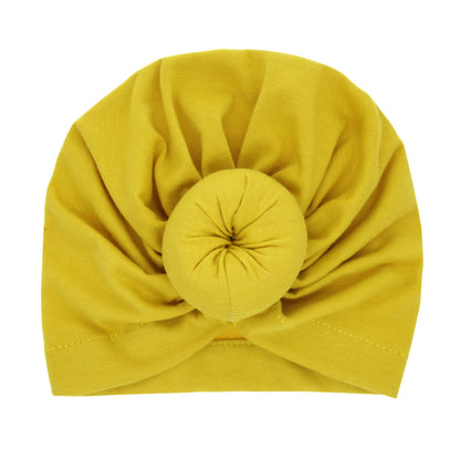 Children's Brimless Hat Born Circle Headcloth Solid Kids' Headwear