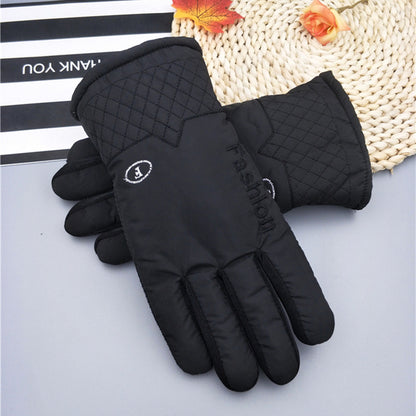 Men's Warm Winter Thickened Fleece-lined Memory Cloth Gloves