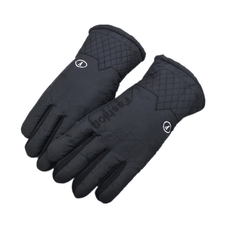 Men's Warm Winter Thickened Fleece-lined Memory Cloth Gloves