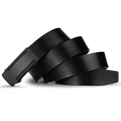 Men's Leather Automatic Buckle Wear Casual Business Cowhide Belts