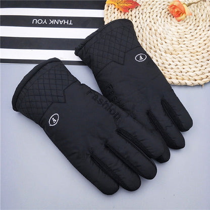 Men's Warm Winter Thickened Fleece-lined Memory Cloth Gloves