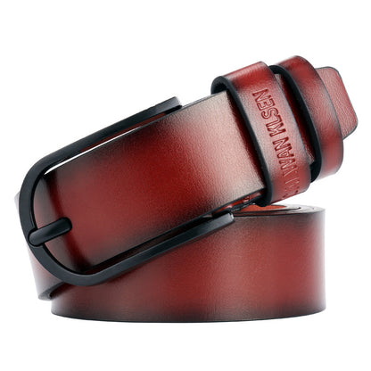 Men's Buckle Leather Retro Casual Imitation Top Belts