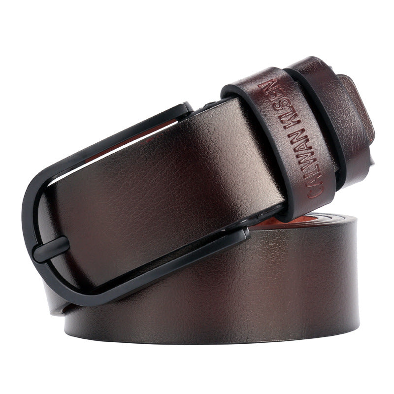 Men's Buckle Leather Retro Casual Imitation Top Belts