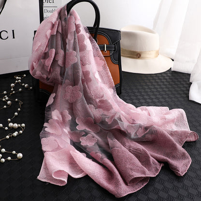 Women's Elegant Sunscreen Long Gradient Shawl Fashion Scarfs