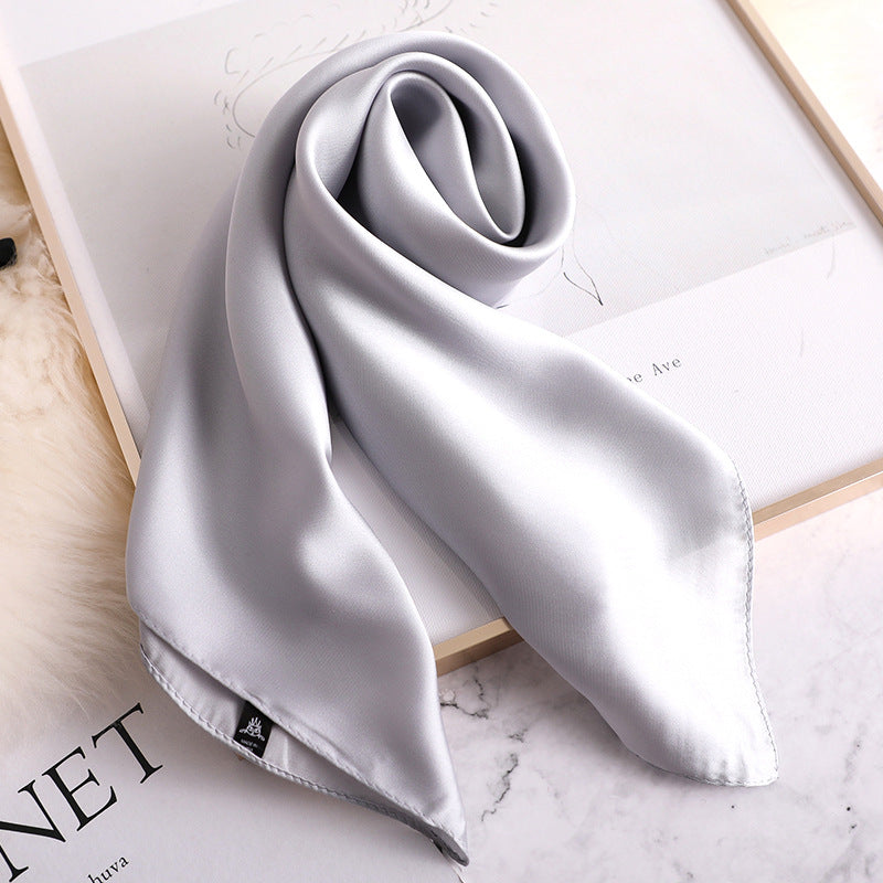 Women's Color Elegant Temperament Decoration Small Square Scarfs