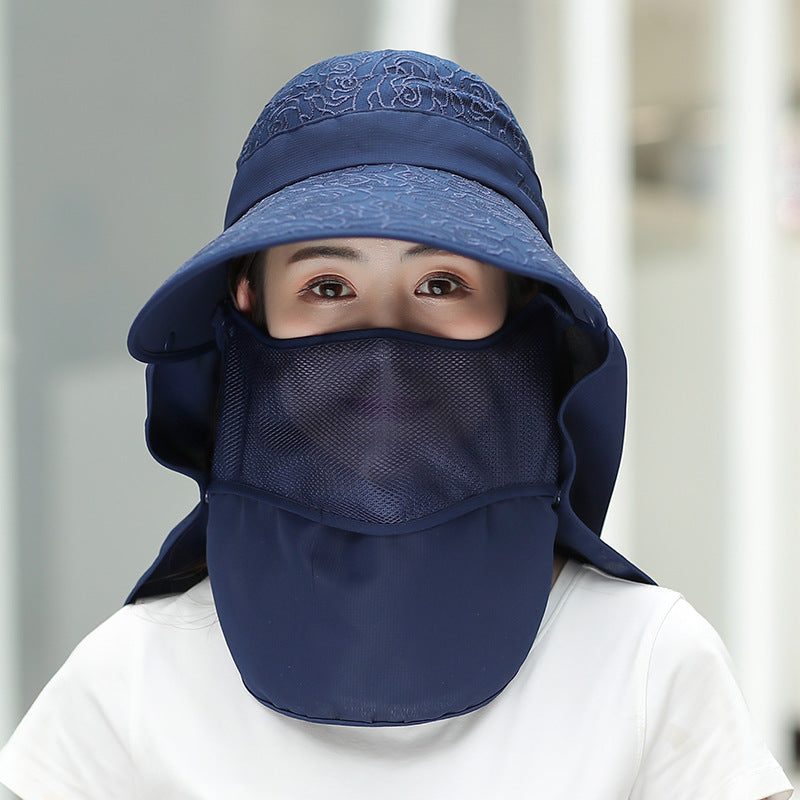 Female Summer Korean Uv Protection Electric Car Hats & Caps