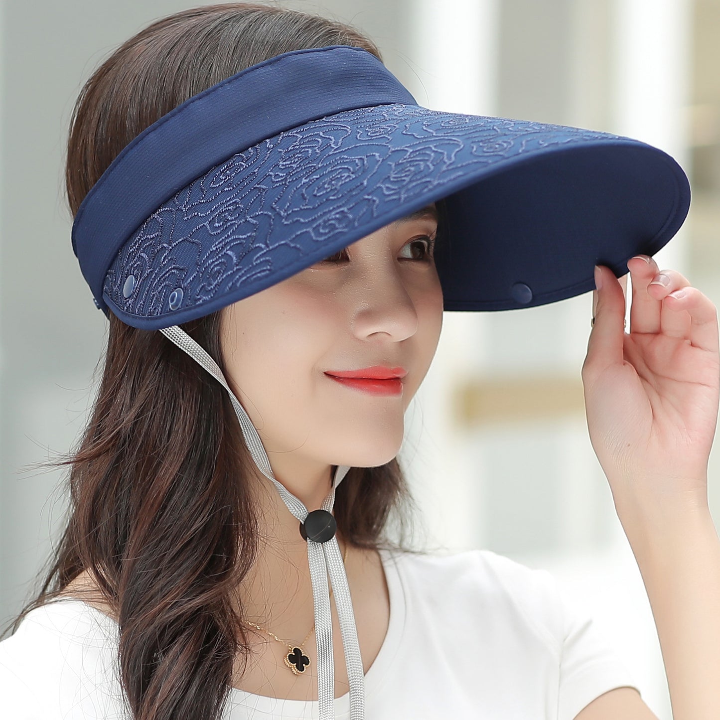 Female Summer Korean Uv Protection Electric Car Hats & Caps