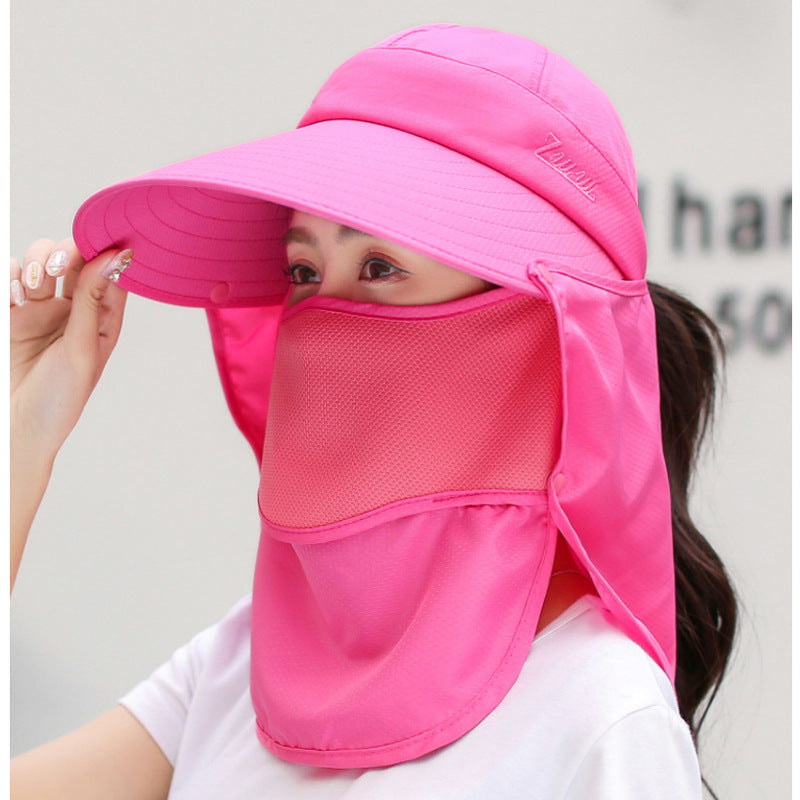 Female Summer Korean Uv Protection Electric Car Hats & Caps