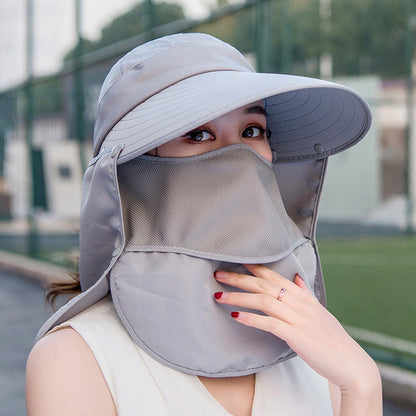 Female Summer Korean Uv Protection Electric Car Hats & Caps