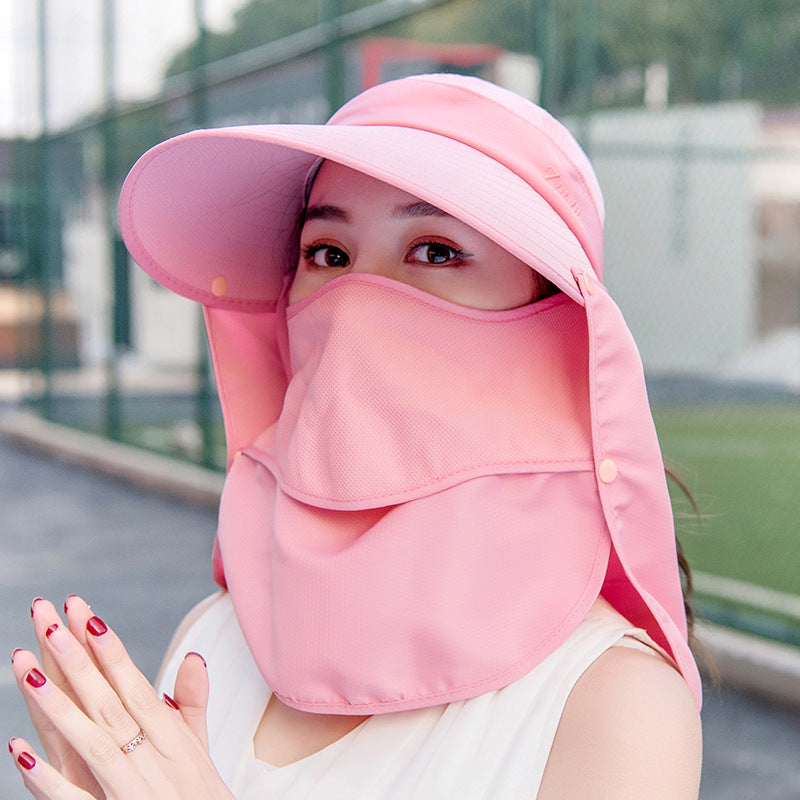 Female Summer Korean Uv Protection Electric Car Hats & Caps