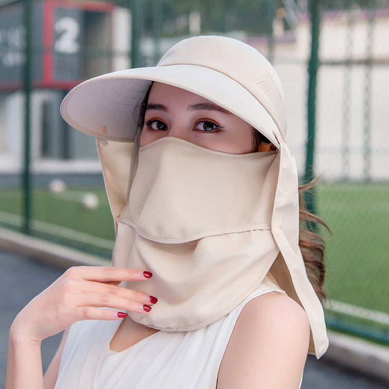 Female Summer Korean Uv Protection Electric Car Hats & Caps