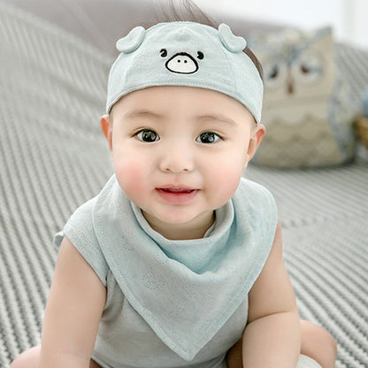 Cartoon Bear Spring Cradle Hat Born Kids' Headwear