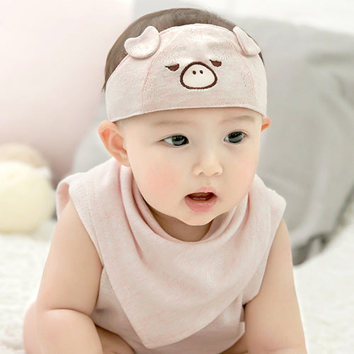 Cartoon Bear Spring Cradle Hat Born Kids' Headwear