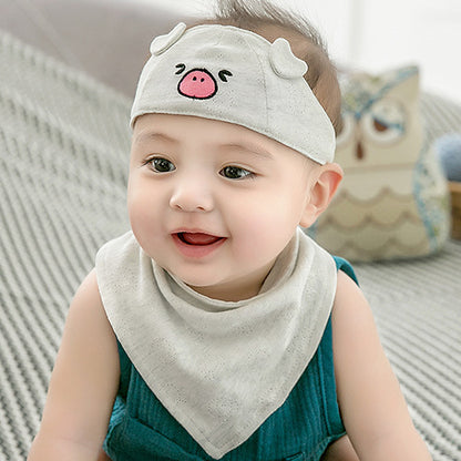 Cartoon Bear Spring Cradle Hat Born Kids' Headwear