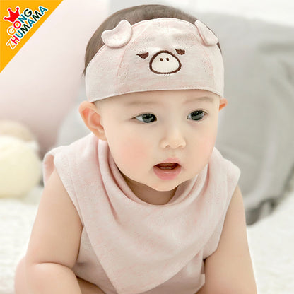 Cartoon Bear Spring Cradle Hat Born Kids' Headwear