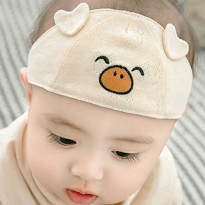 Cartoon Bear Spring Cradle Hat Born Kids' Headwear