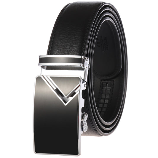 Men's Abrasive Buckle Leather Automatic Fashion Belts