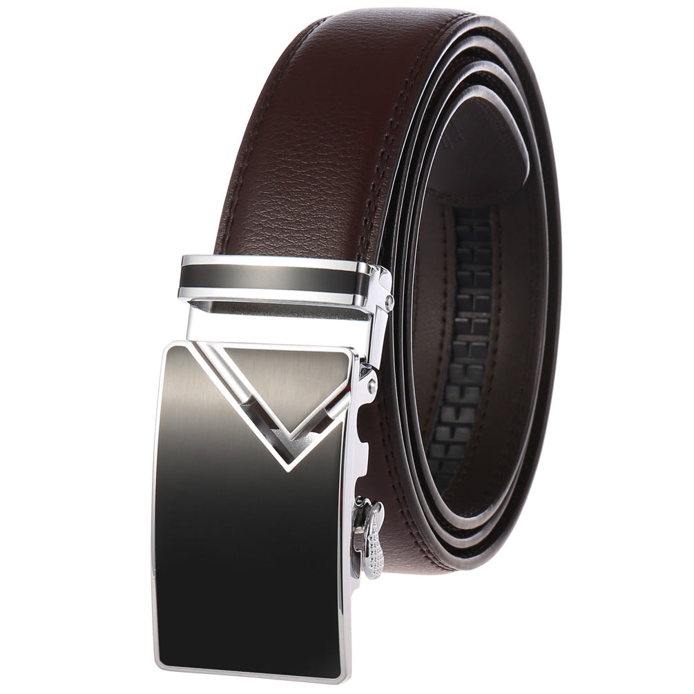 Men's Abrasive Buckle Leather Automatic Fashion Belts