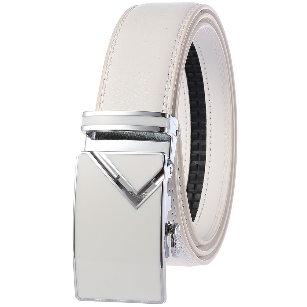 Men's Abrasive Buckle Leather Automatic Fashion Belts