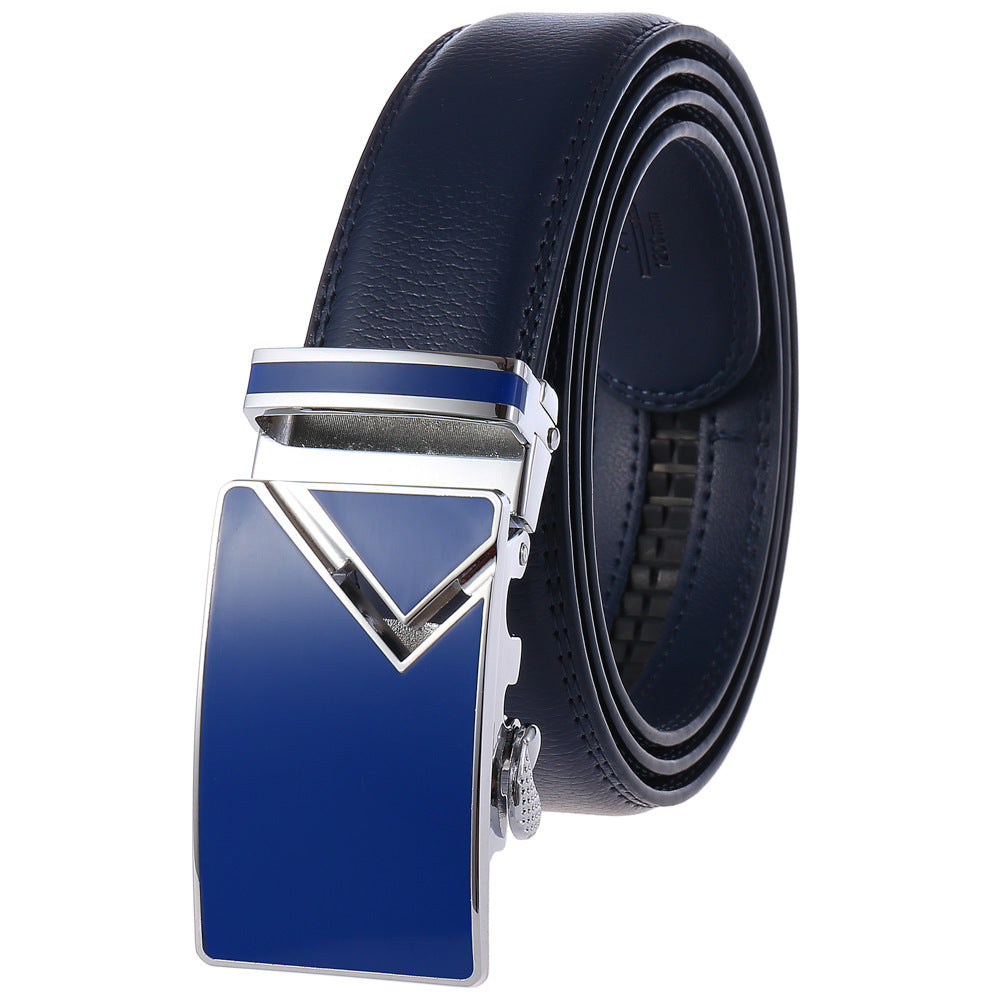 Men's Abrasive Buckle Leather Automatic Fashion Belts