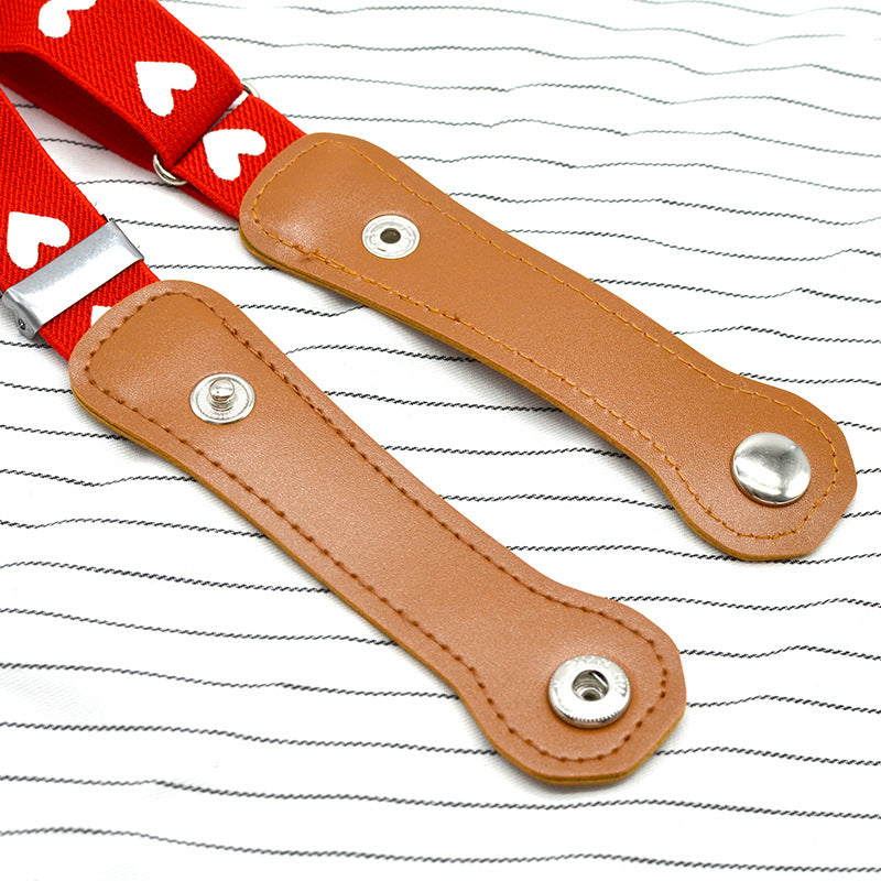 Children's Elastic Snap Button Kindergarten Drop-off Boys Belts