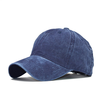 Men's Washed Pure Cotton Solid Color Light Hats & Caps