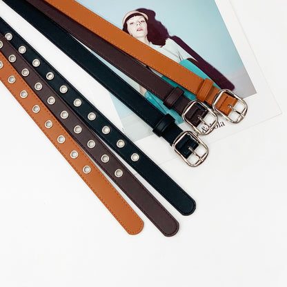 Women's Selling Hollow Rivet Super Hot Angular Belts