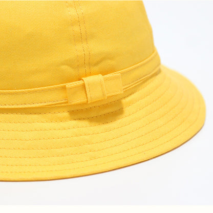 Children's Yellow Kindergarten Primary School Bucket Hat Kids' Headwear