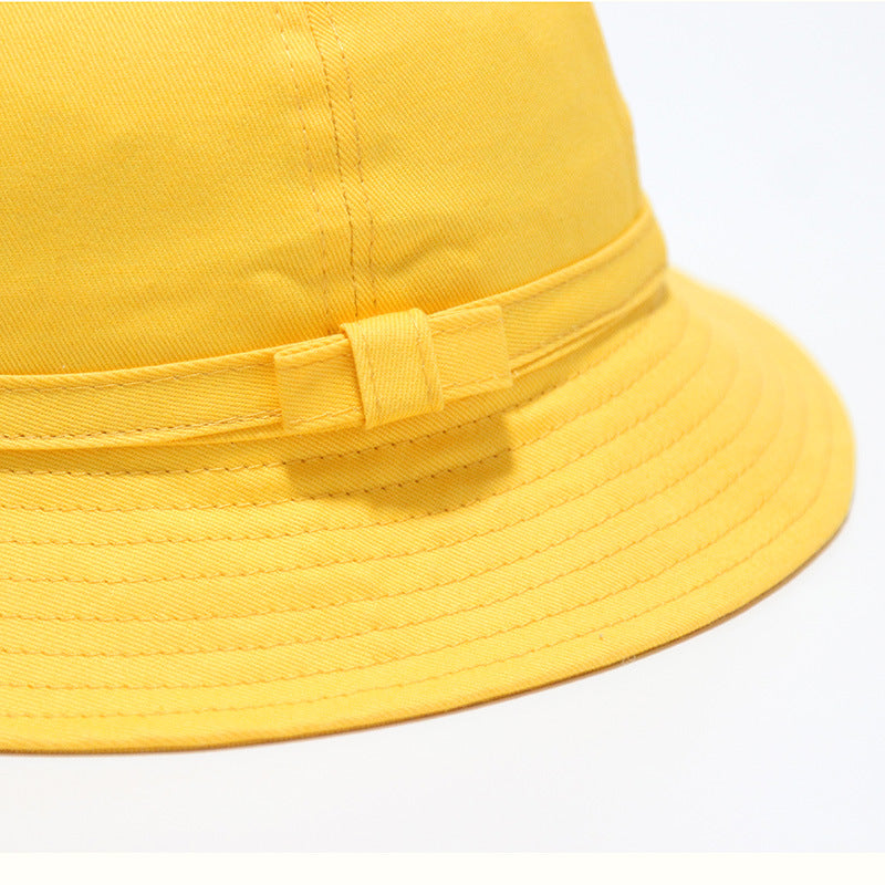 Children's Yellow Kindergarten Primary School Bucket Hat Kids' Headwear