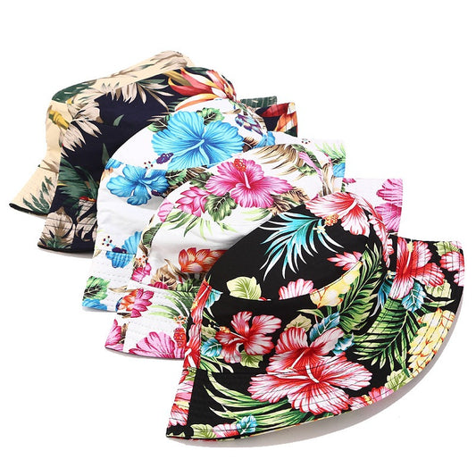 Women's Printed Double-sided Sun Summer Outdoor Travel Hats & Caps