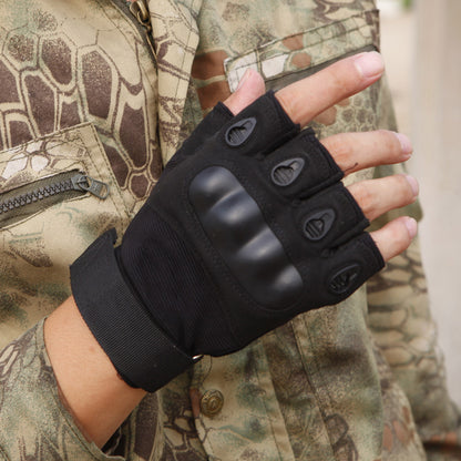 Tactical Black Eagle Half Finger Outdoor Cycling Fishing Gloves