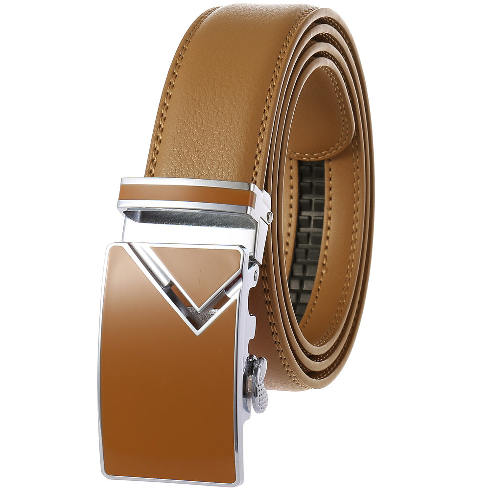 Men's Abrasive Buckle Leather Automatic Fashion Belts