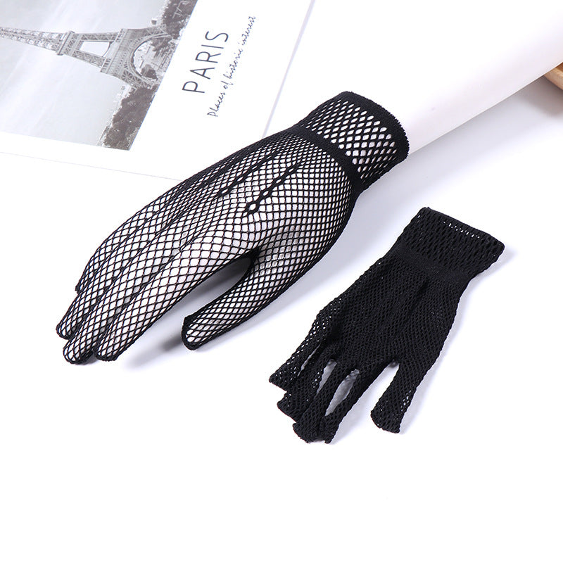 Women's Strong Elastic Five Finger Sexy Breathable Gloves