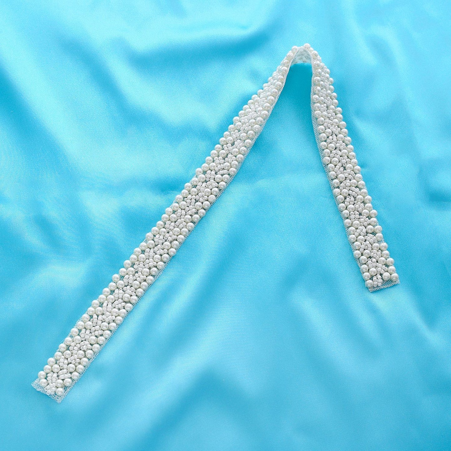 Wedding Pearl Bride Cummerbund Bar Code Belts