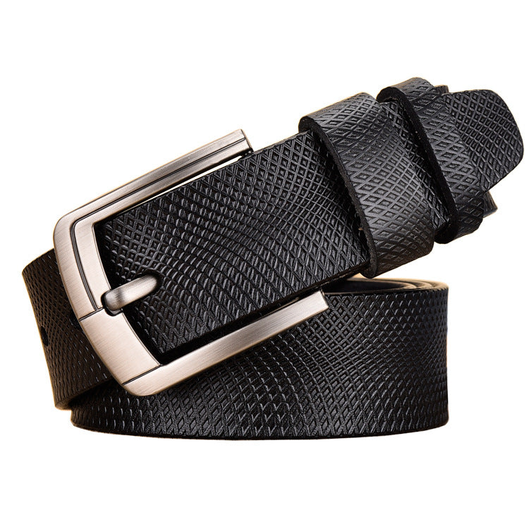 Men's Gold World Leather Vintage Cowhide Mesh Belts