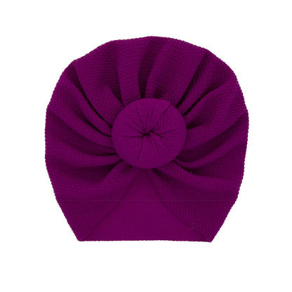 Solid Color Bun Hat Born Ball Kids' Headwear