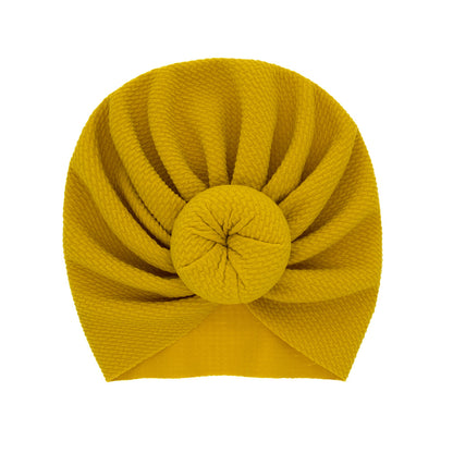 Solid Color Bun Hat Born Ball Kids' Headwear