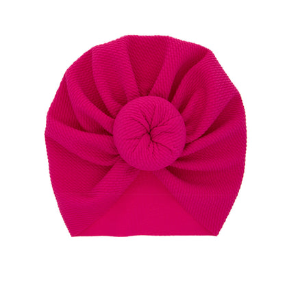 Solid Color Bun Hat Born Ball Kids' Headwear