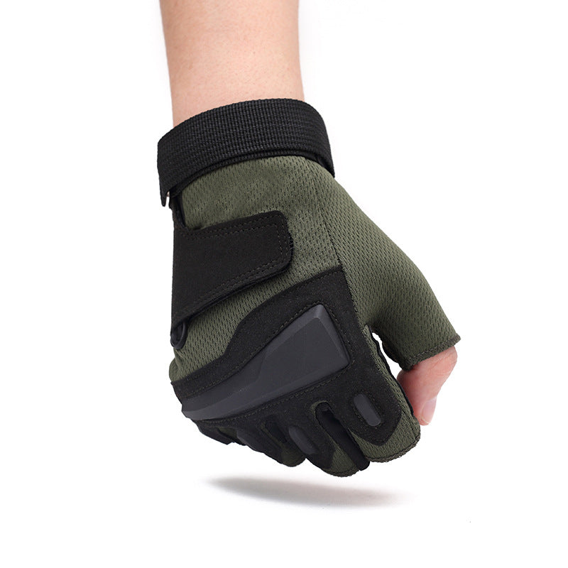 Men's Special Forces Outdoor Open Finger Fitness Gloves