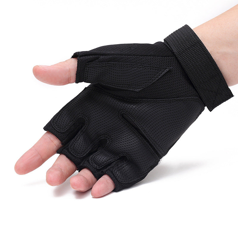 Men's Special Forces Outdoor Open Finger Fitness Gloves