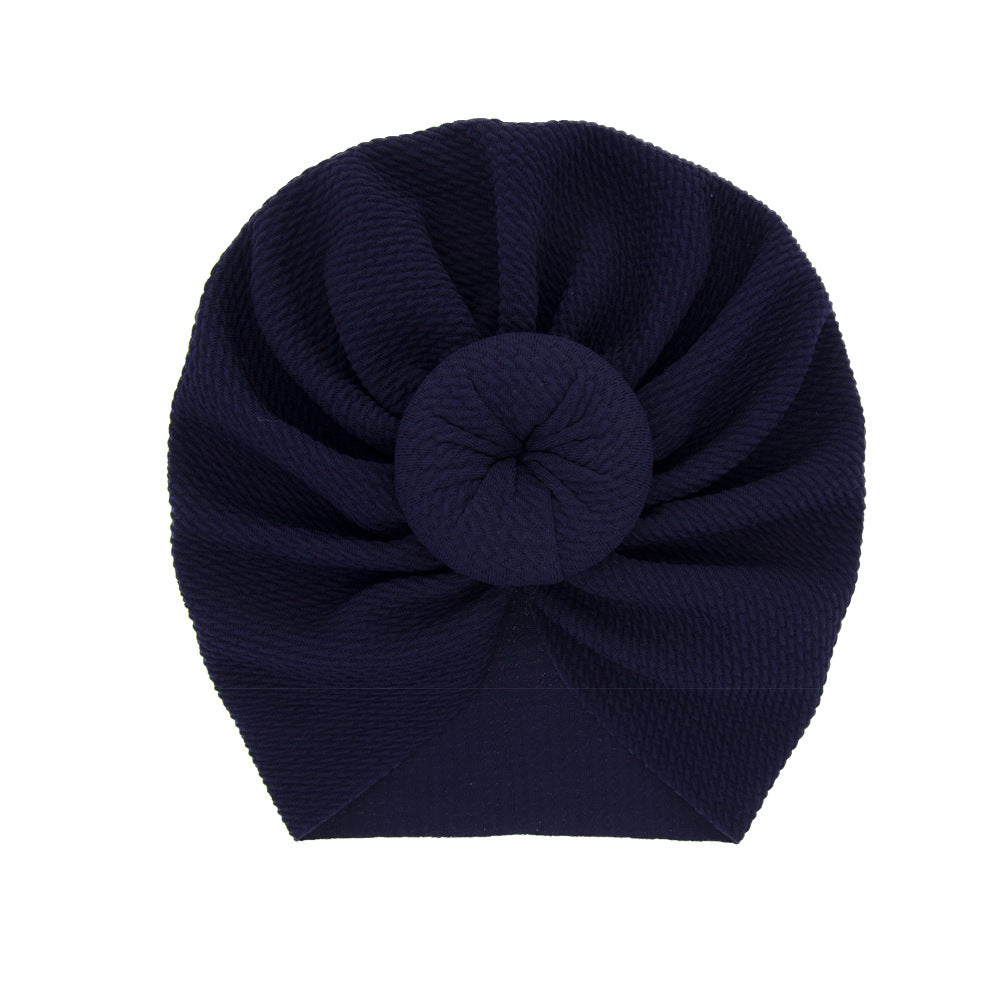 Solid Color Bun Hat Born Ball Kids' Headwear