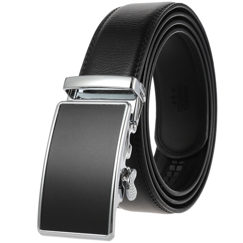 Men's Durable Versatile Automatic Buckle Cowhide Belts