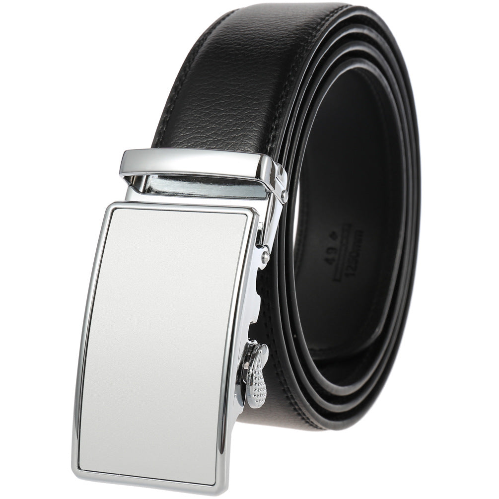 Men's Durable Versatile Automatic Buckle Cowhide Belts