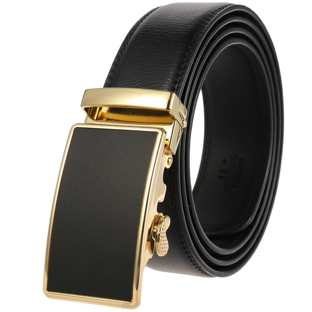 Men's Durable Versatile Automatic Buckle Cowhide Belts