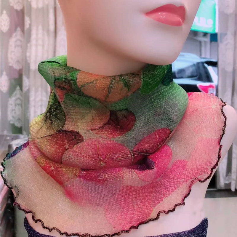 Women's Pullover Summer Thin Type Sunscreen Veil Variety Scarfs