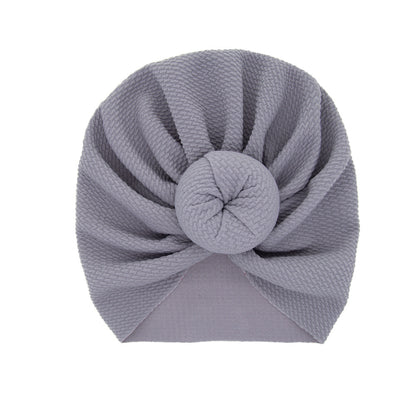 Solid Color Bun Hat Born Ball Kids' Headwear