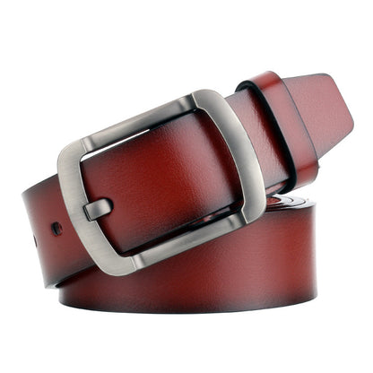 Men's Retro Buckle Pin Antique Leather Belts